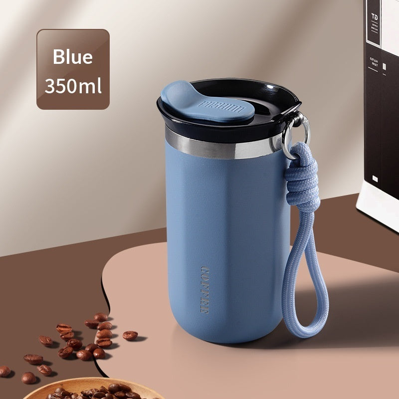 American-style Coffee Mug 304 Stainless Steel Thermos Cold-resistant Portable And Luxe Water Bottle