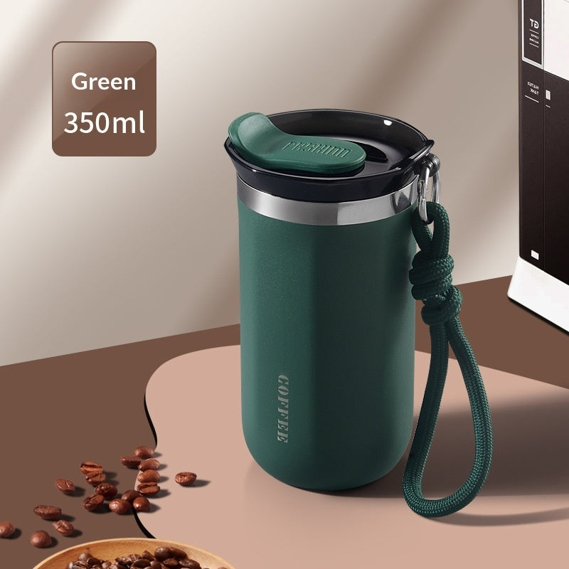 American-style Coffee Mug 304 Stainless Steel Thermos Cold-resistant Portable And Luxe Water Bottle